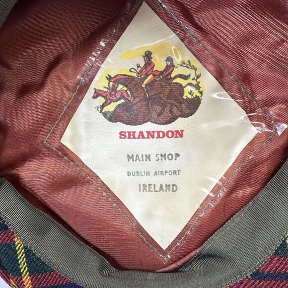 Shandon Wool Plaid Tweed Newsboy Hat Flap Cap MacKintosh Tartan Size 7¼ / 59 - Picture 7 of 8
